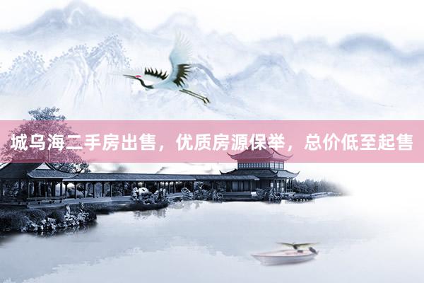 城乌海二手房出售，优质房源保举，总价低至起售